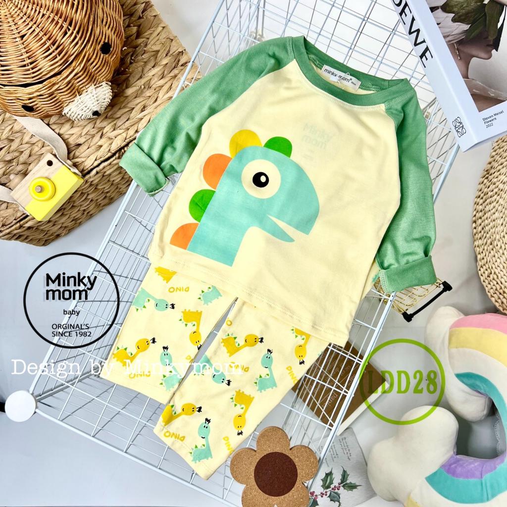 Bộ Dài Tay Cho Bé LDD28 Đồ Bộ Thun Lạnh Cao Cấp Mềm Mịn Thoáng Mát Hàng Chuẩn Loại 1 MINKY MOM Dễ Chịu, Thoải Mái Cho Bé