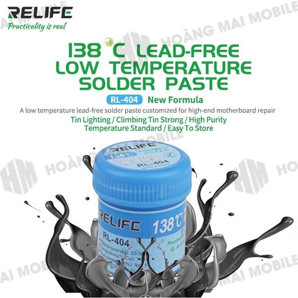 Thiếc hàn bột RELIFE RL-404 138 độ lọ 50g