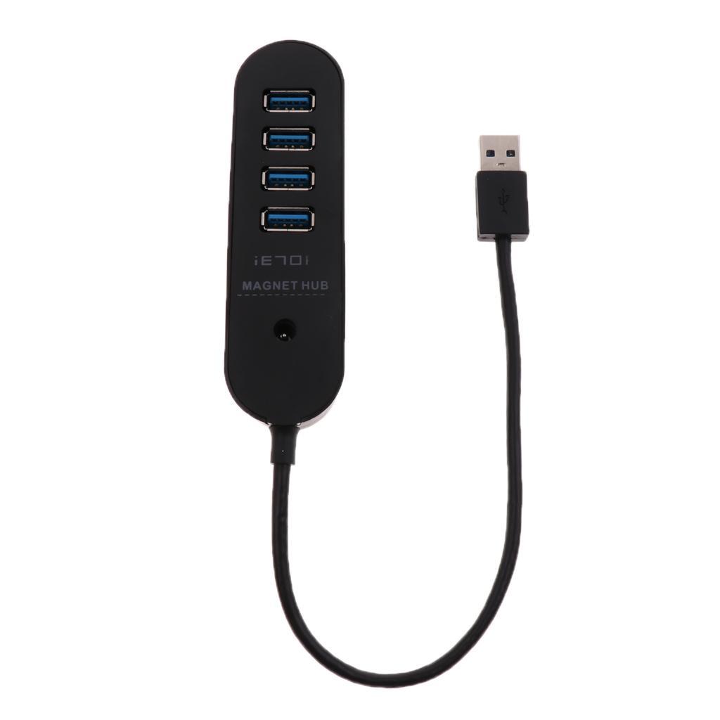 High Speed ABS USB Power Adapter Hub With 4 USB 3.0 Ports For Charging
