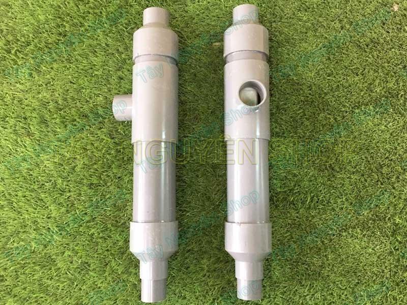 Bộ sản phẩm trộn khí oxy Ejector dùng trong hệ thống lọc nước nhiễm sắt, phèn