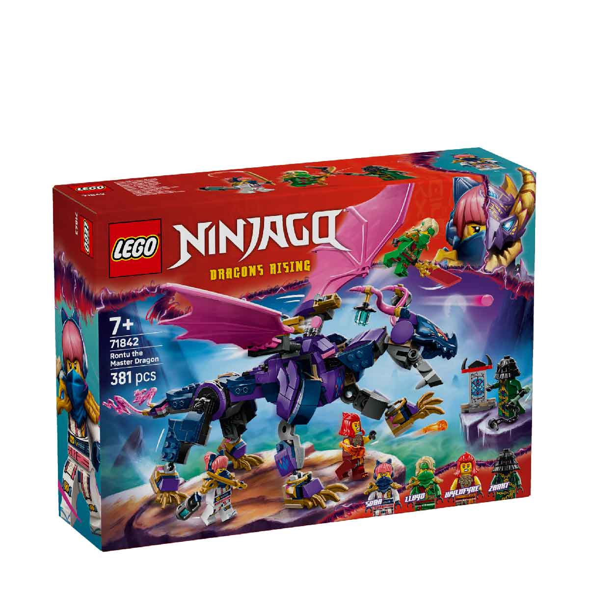 LEGO NINJAGO 71842 Đồ Chơi Lắp Ráp Rồng Bậc Thầy Rontu (381 chi tiết)