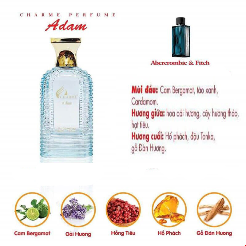 Nước Hoa Nam Charme Adam 50ml