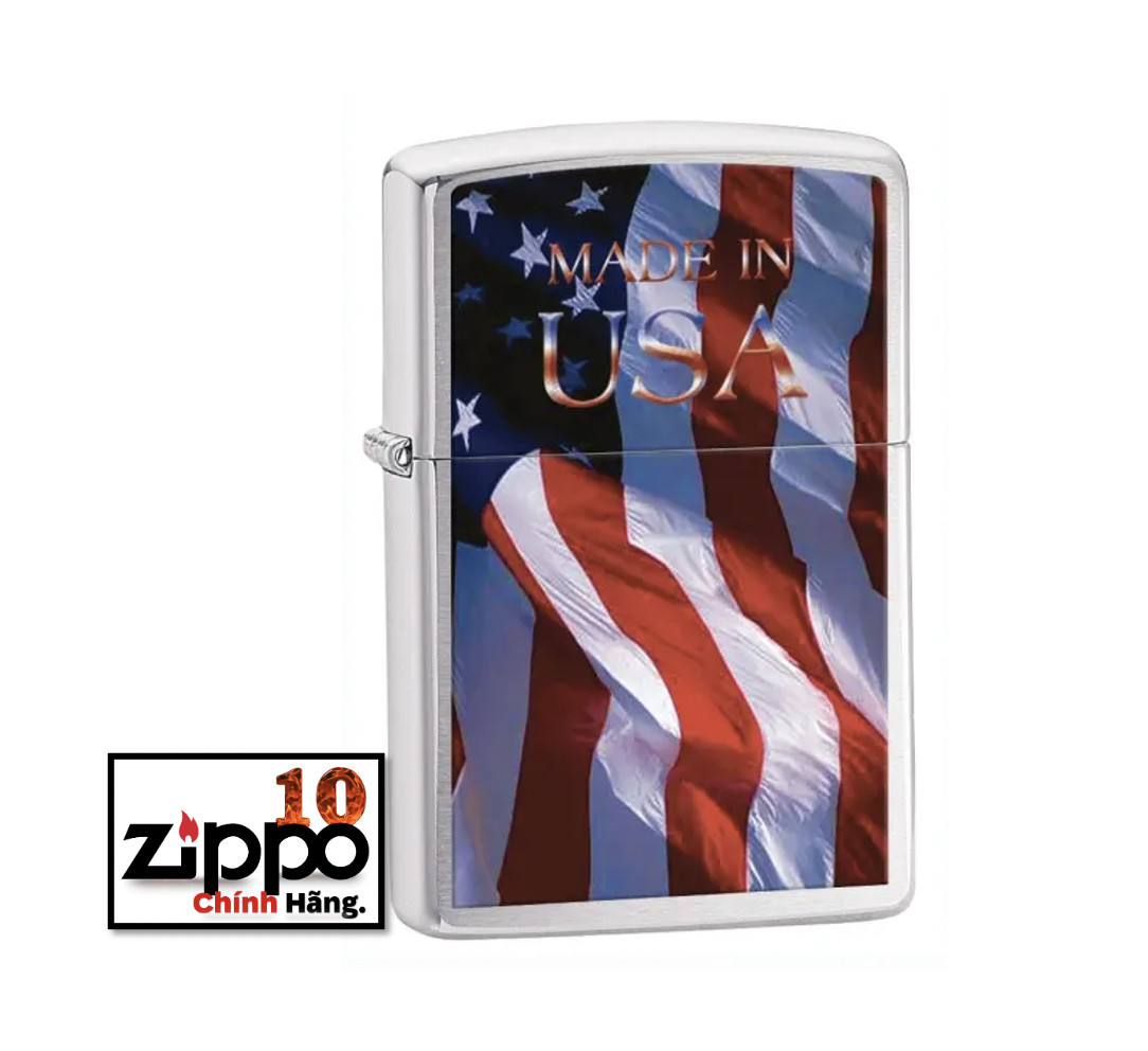 Bật lửa Zippo 24797 Quốc Kỳ Mỹ - Made in USA - Chính Hãng 100%