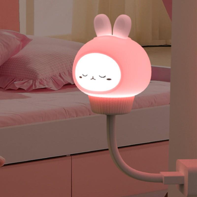Đèn ngủ đầu cắm USB Hẹn giờ điều khiển từ xa 3 cấp độ sáng Đèn ngủ phòng ngủ trẻ em