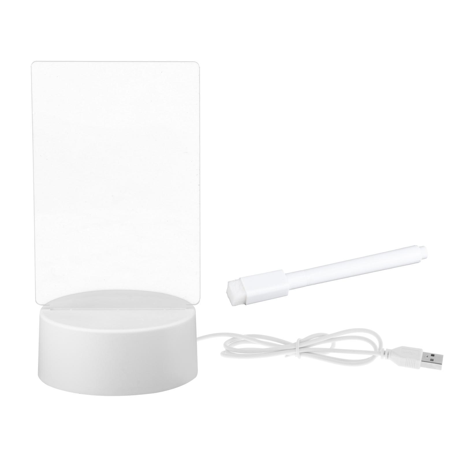 Led Night Light USB Message Board Note Board Rewritable with Pen Warm Soft Light USB Night Lamp Decoration