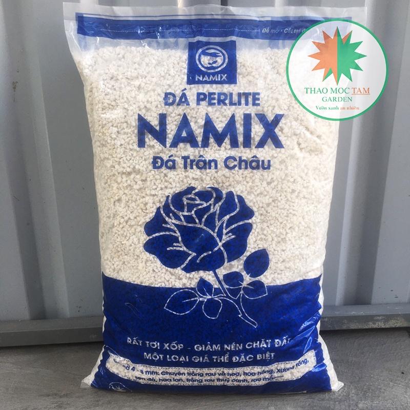 Đá Perlite Bao 20dm3 Namix (Đá trân châu) - Giá thể đá khoáng nhẹ chuyên ươm trồng cây hoa chậu