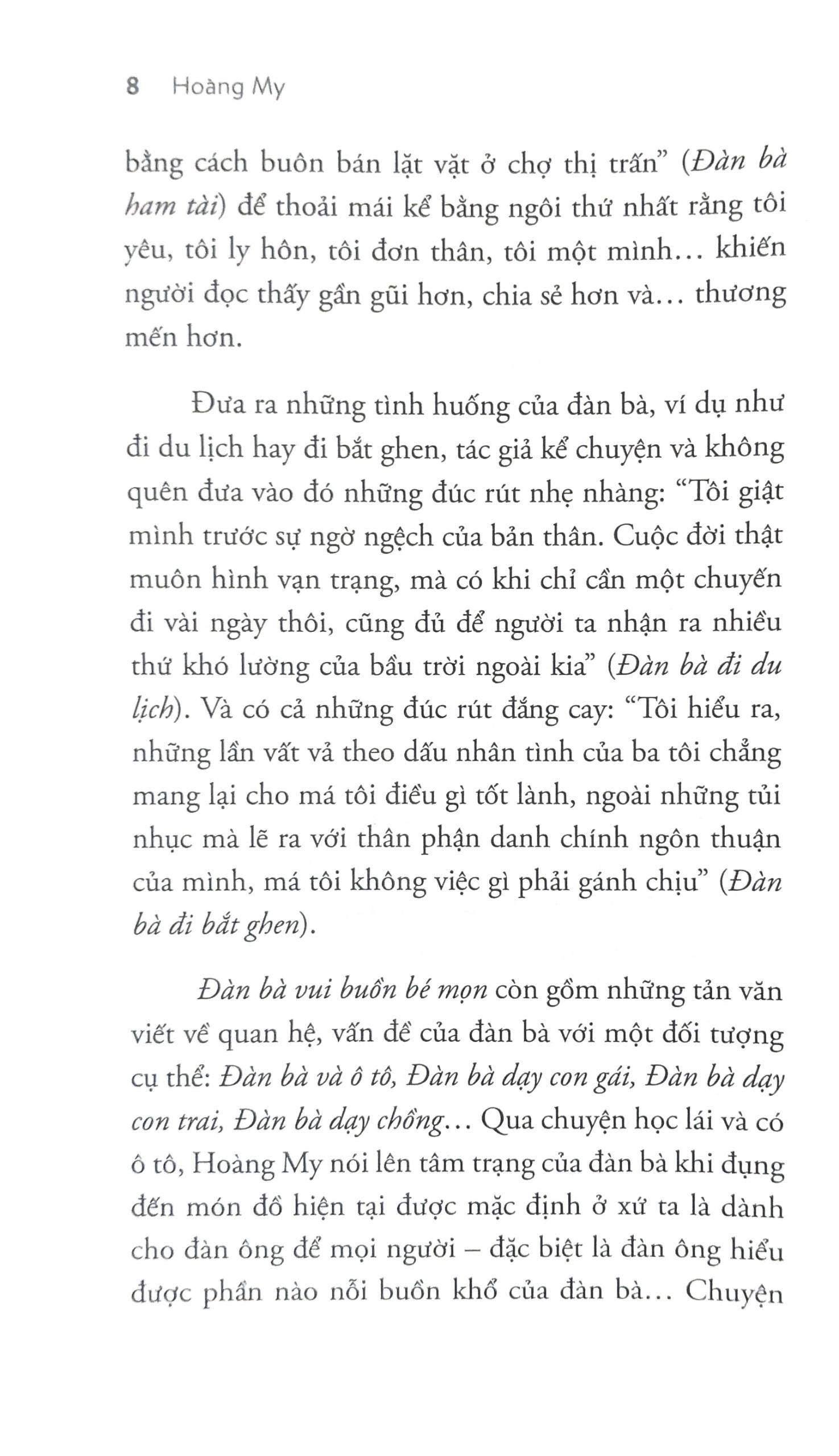 Đàn Bà Vui Buồn Bé Mọn