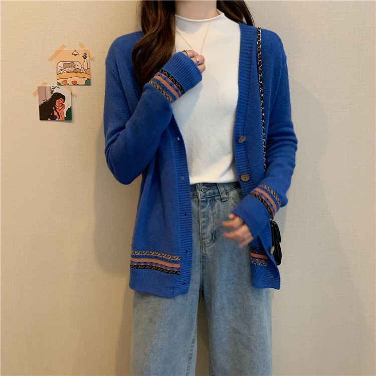 Áo khoác cardigan nữ áo khoác len form rộng đóng cúc HB03