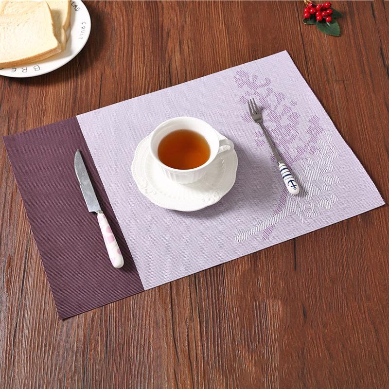 Tấm Lót Bàn Ăn Cách Nhiệt Chữ Nhật size 30x45cm Cao Cấp có sẵn 3 Màu | Nhựa PVC Miếng Trải Bàn Ăn