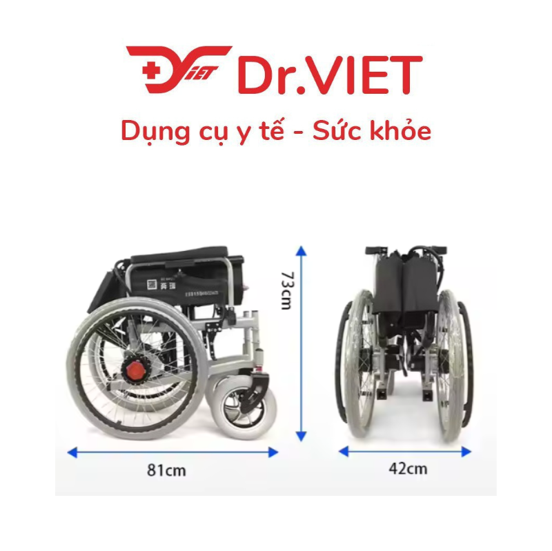 Xe lăn điện Tiêu Chuẩn CE, lưng thấp TJM-XD08
