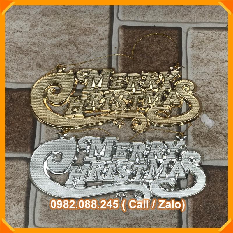 Phụ kiện trang trí noel Chữ merry christmas trang trí noel nhiều kích cỡ