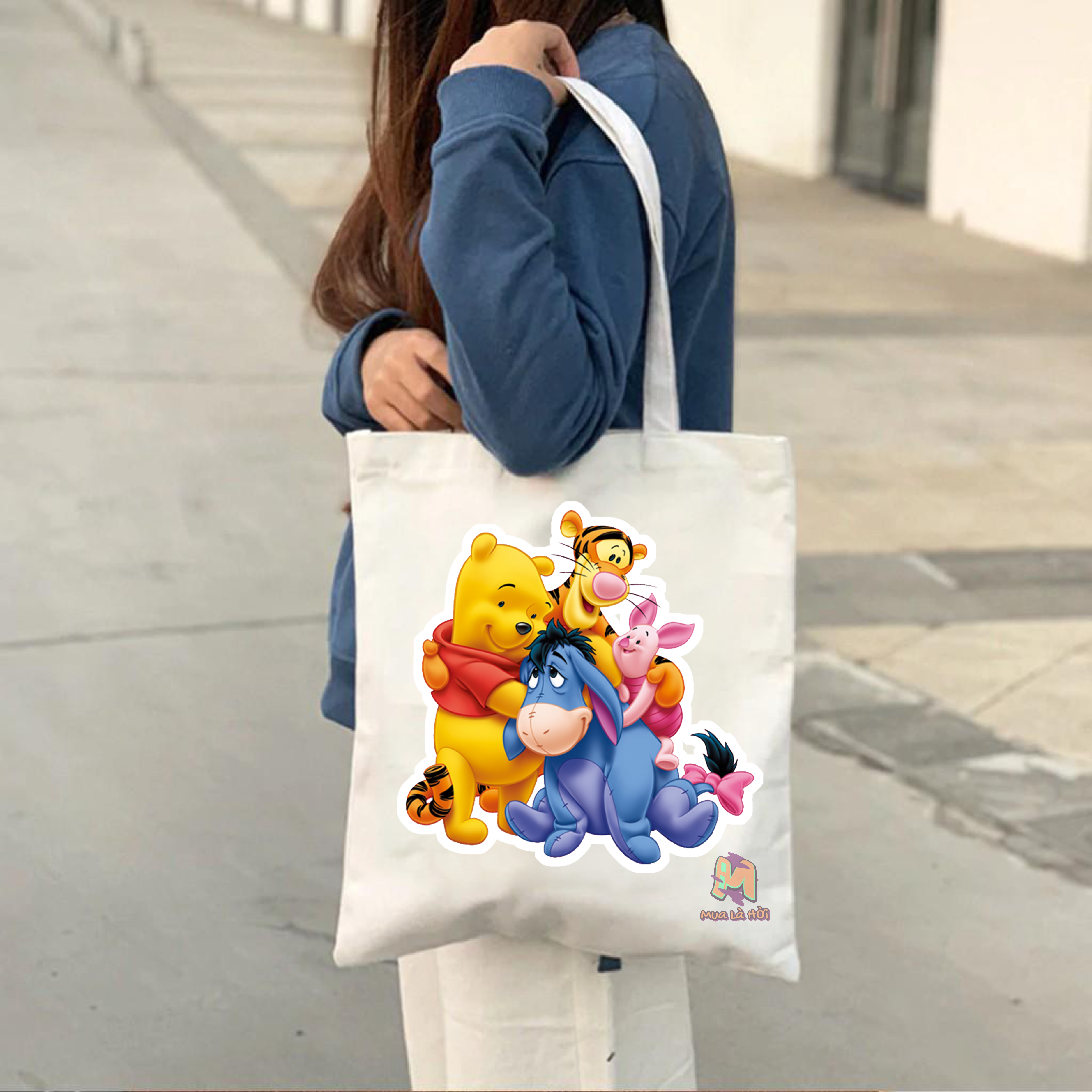 Túi Tote in hình chủ đề Winnie the pooh