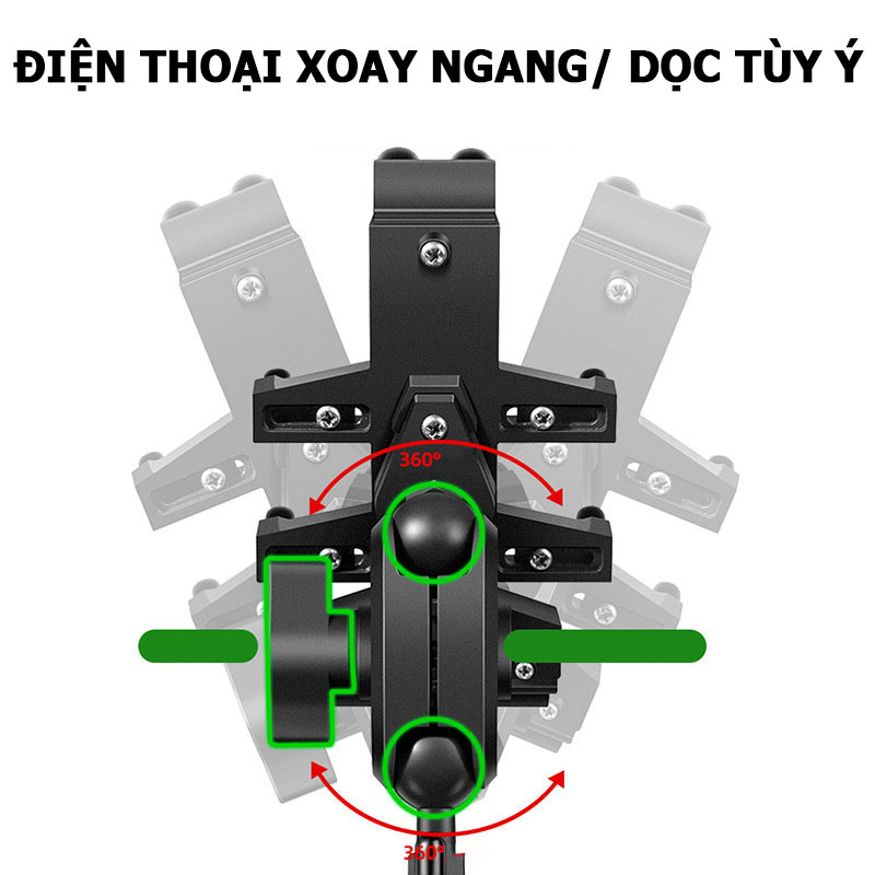 Giá Kẹp Điện Thoại Gắn Ghi Đông Xe Đạp; Giá Đở Điện Thoại Treo Lắp Tay Lái Xe Thể Thao