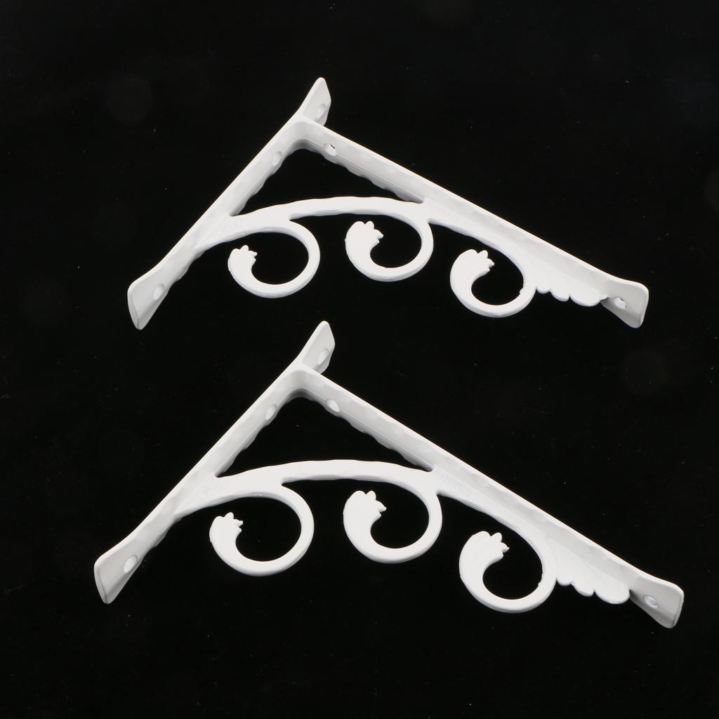 3X 2 Pieces Wall Shelf Accessories Bracket L-shaped Right-angled Bracket 15x20cm