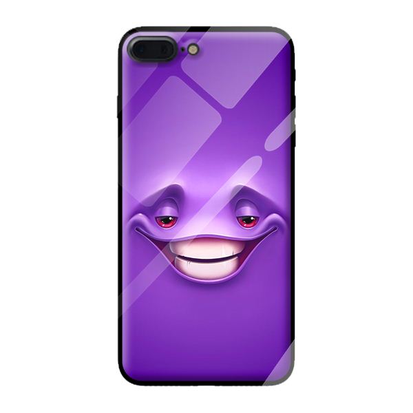 Ốp lưng kính cường lực cho iPhone 7 Plus MẶT CƯỜI 1 - Hàng chính hãng