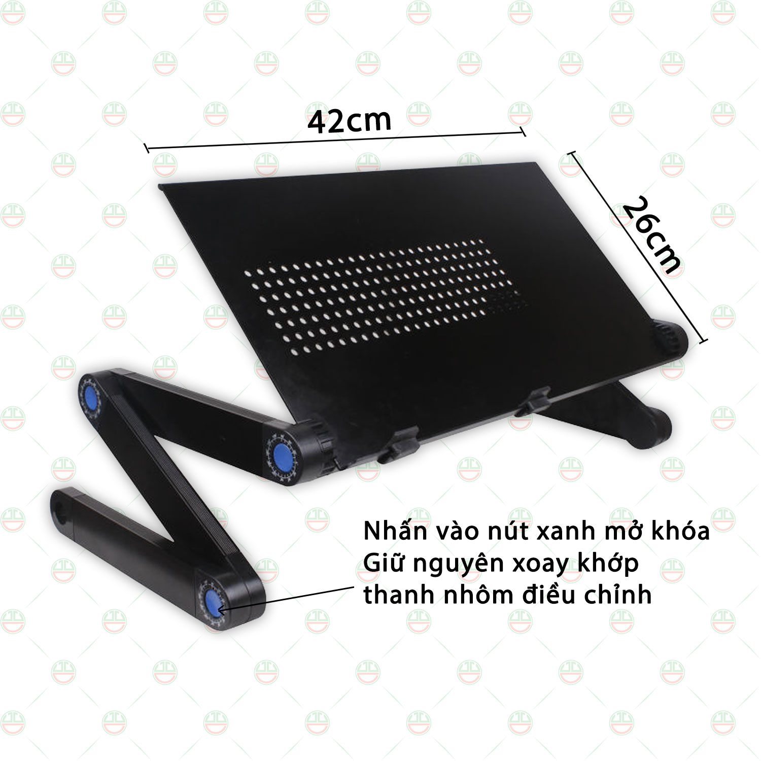 [Độc Đáo] Bàn Laptop Gấp Gọn - Bàn Ăn Bệnh Nhân KhoNCC Hàng Chính Hãng - Thoải Mái Tiện Dụng Sử Dụng Kể Cả Khi Ngồi, Nằm - KDHS-BLTGG-DE (Đen)