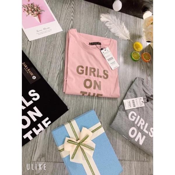 Đầm cotton dáng suông chữ GIRL sale