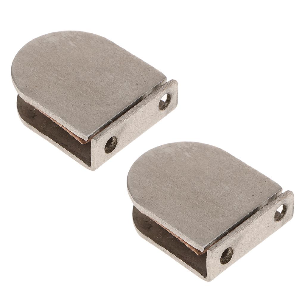 2 Pieces Glass Clips, Suitable for Fixing Bathroom Glass,Office Seat Glass,