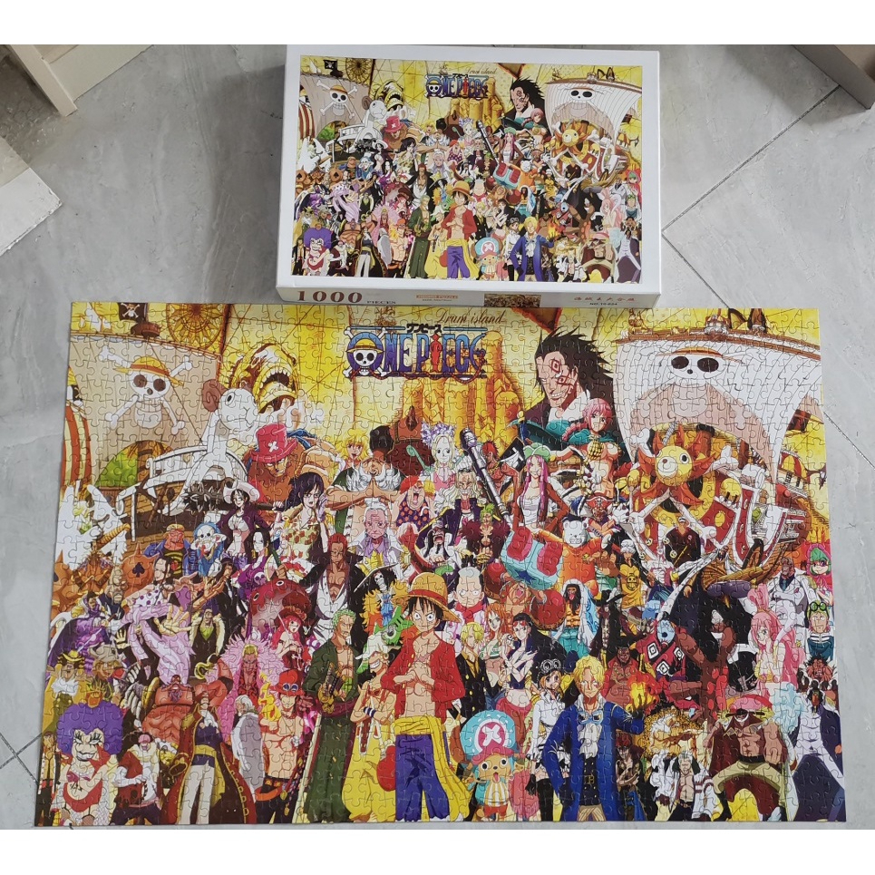 Tranh ghép hình 1000 mảnh 75x50 cm Xếp hình 1000 miếng đồ chơi phát triển tư duy kiên nhẫn dành cho bé và trẻ em