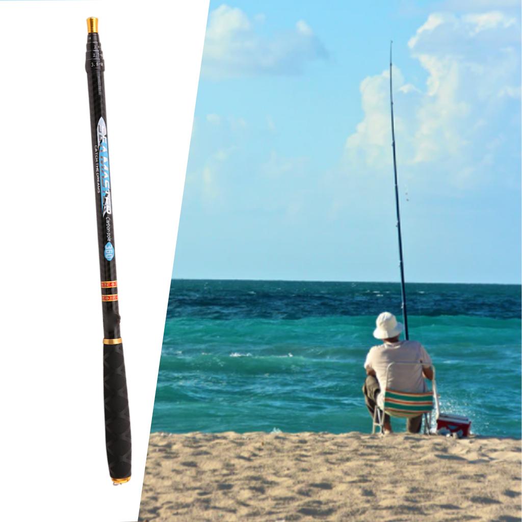 3.6m/4.5m/5.4m/6.3m Telescopic Fishing Rods Fishing Pole