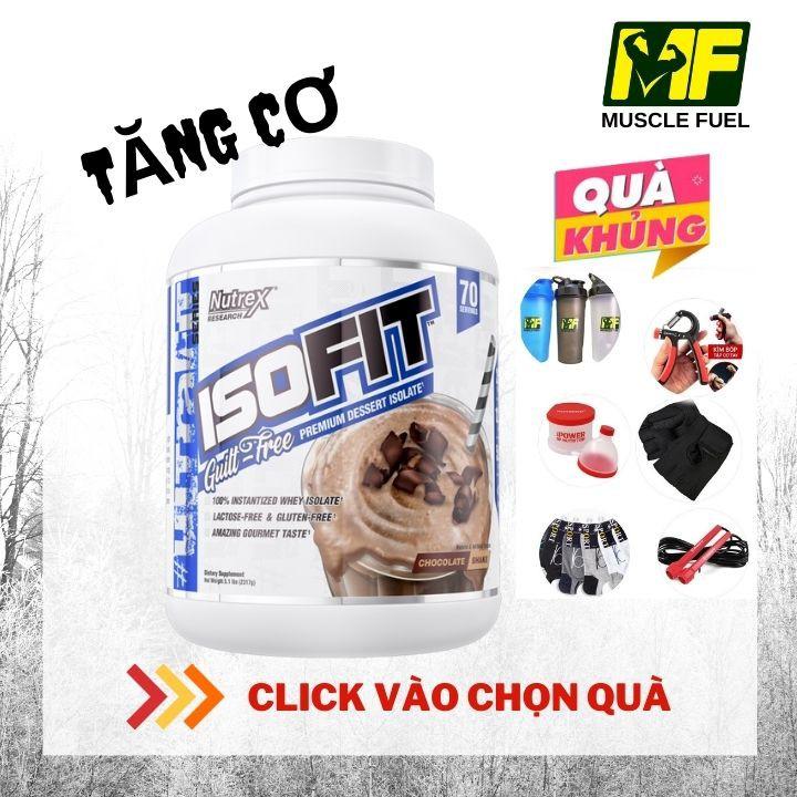 TĂNG CƠ GIẢM MỠ NUTREX ISOFIT PROTEIN ISOLATE 70 LIỀU DÙNG