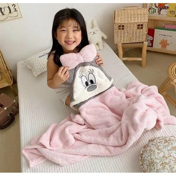 PVN20312 Khăn tắm cho bé có mũ trùm đầu dễ thương, dùng làm khăn choàng cho bé khi ra ngoài T2