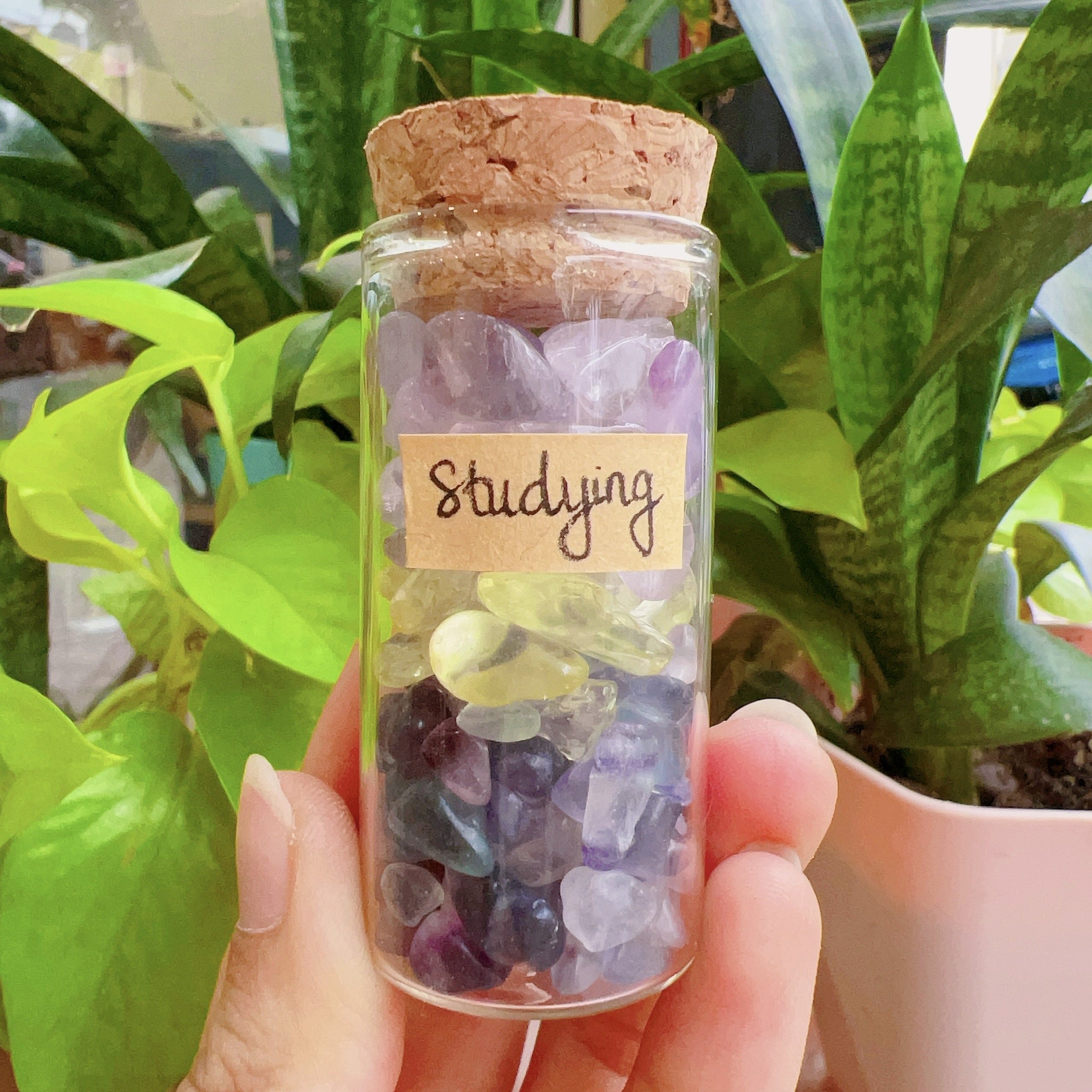 Healing Jars - Lọ đá tự nhiên - Lọ đá năng lượng hỗ trợ tình cảm, công việc, học tập