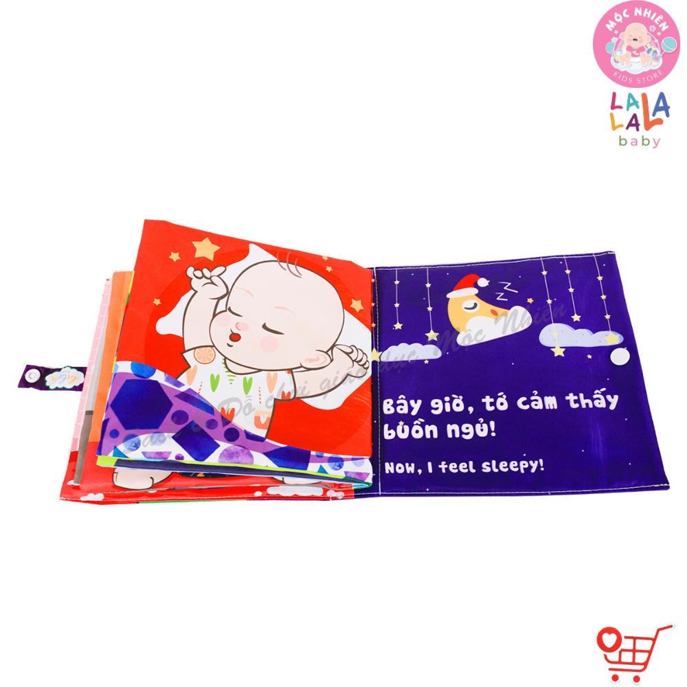 Sách Vải Lật Mở Đa Tương Tác Cho Bé 0 - 4 tuổi - Lalala Baby