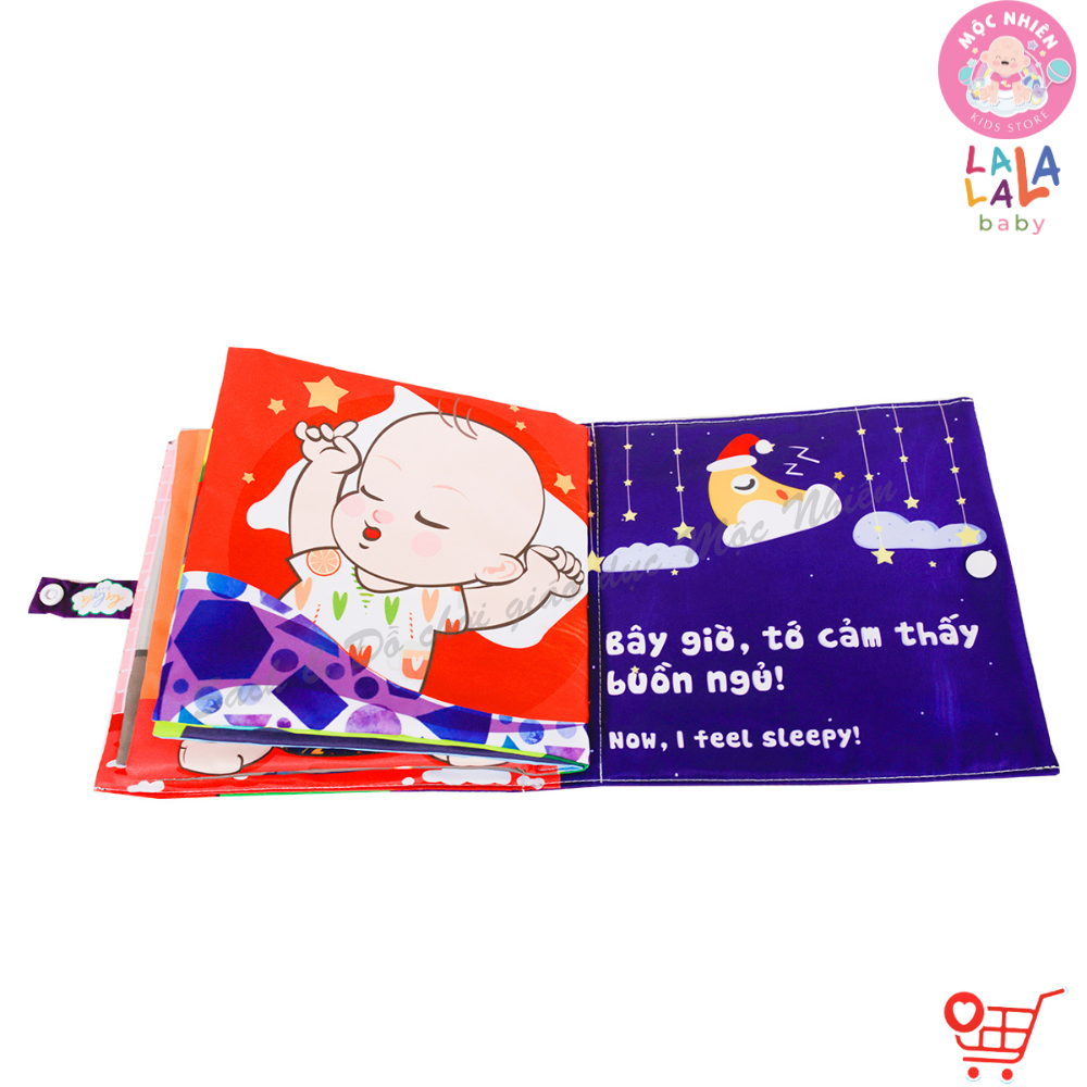 Sách Vải Lật Mở Đa Tương Tác Cho Bé 0 - 4 tuổi - Lalala Baby (Nhiều chủ đề)