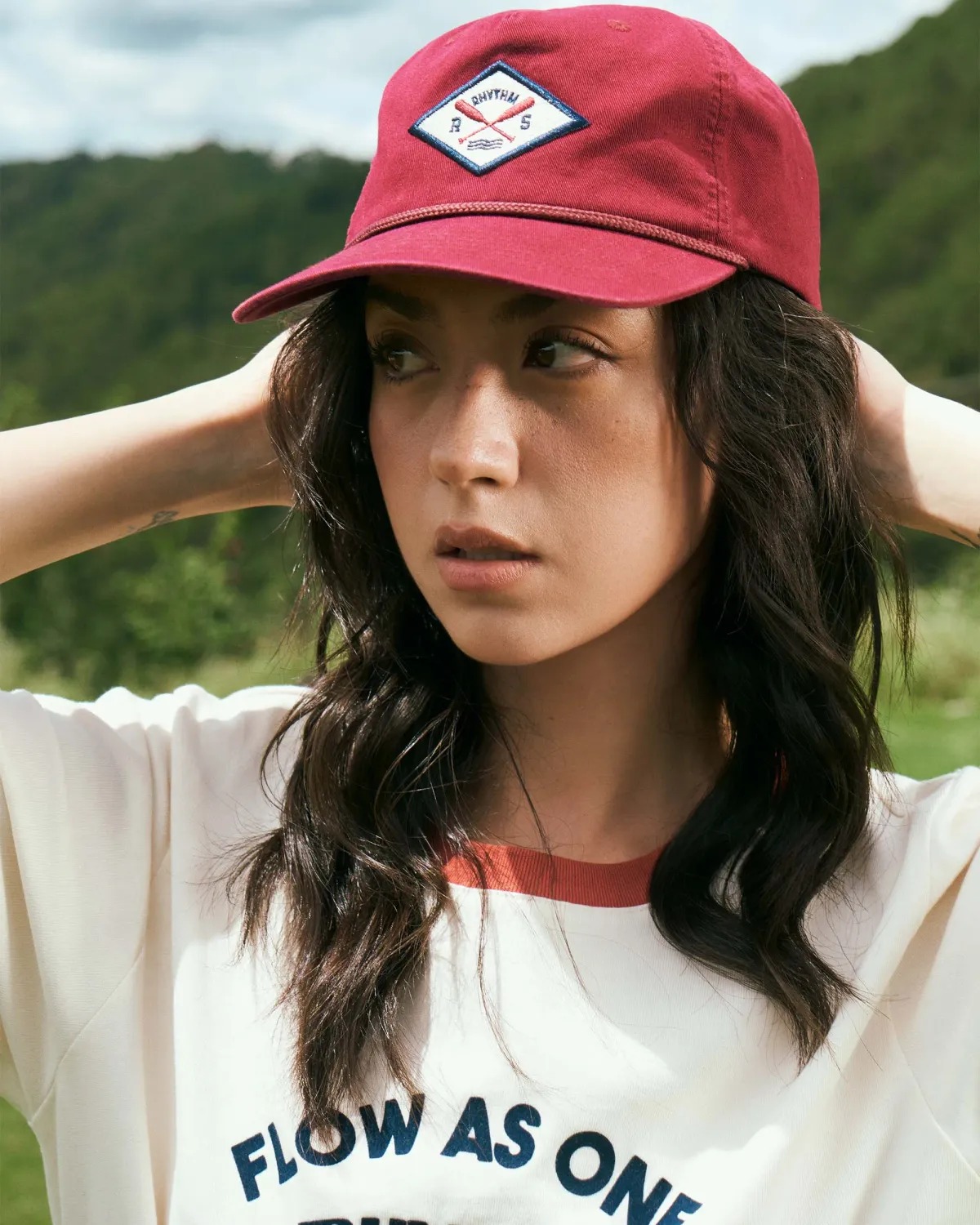 Nón lưỡi trai nam hình thêu. Freesize - ROUTINE 10F25CAP006