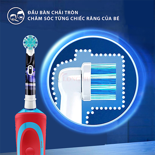 Bàn chải điện trẻ em Oral-B Stages Power Extra Soft 3+ D12.513K - Hàng chính hãng