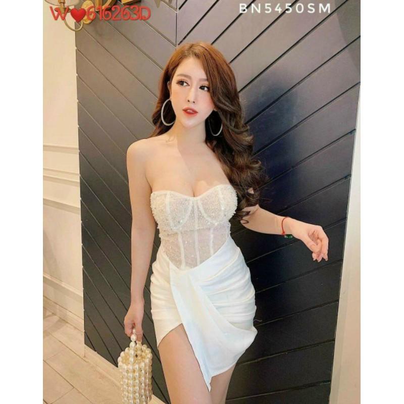 Đầm body kim sa cúp ngực