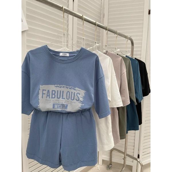 SET ÁO THUN KÈM QUẦN SHORT