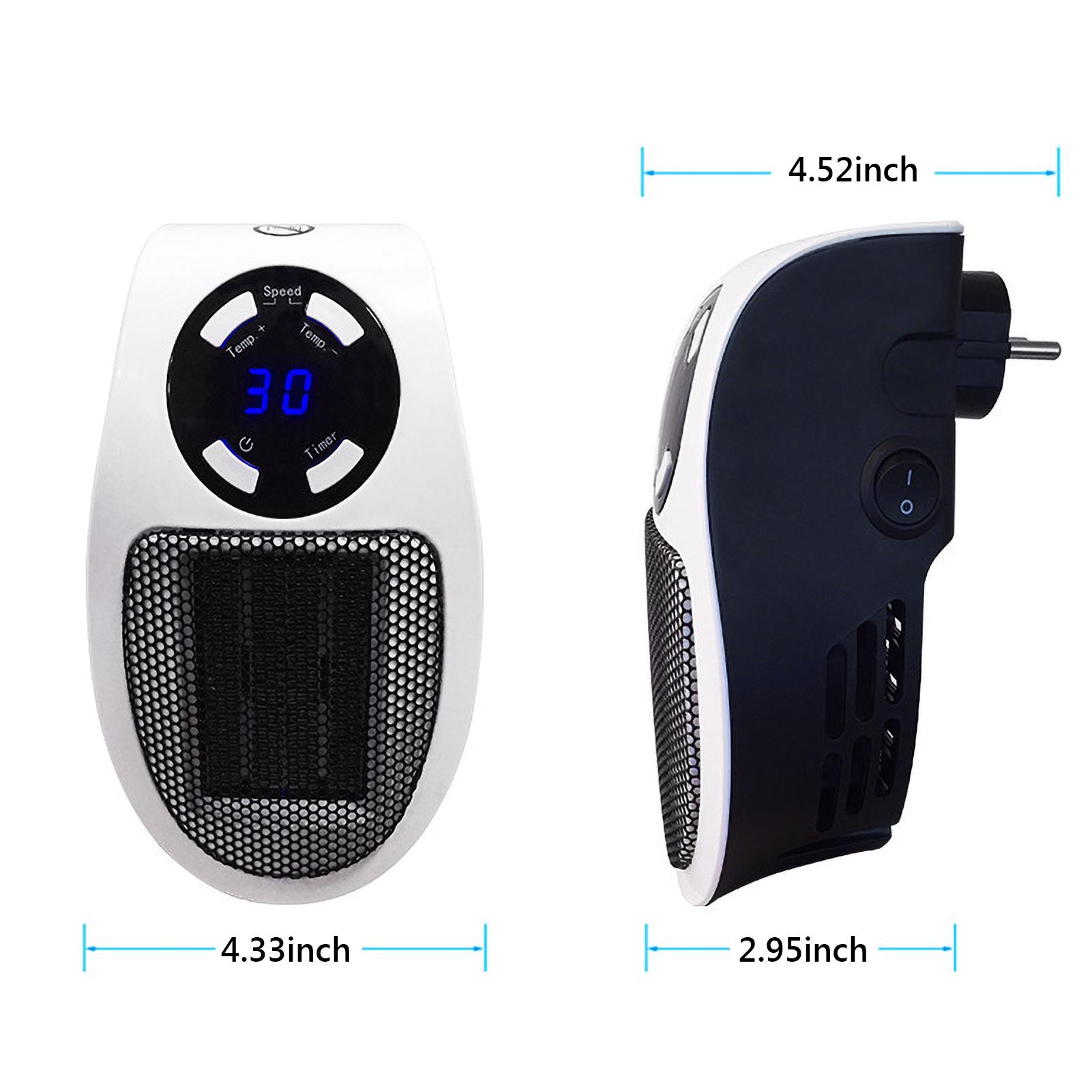 Máy Sưởi Không Gian Bằng Điện Với Màn Hình Led Hẹn Giờ Trên Tường
