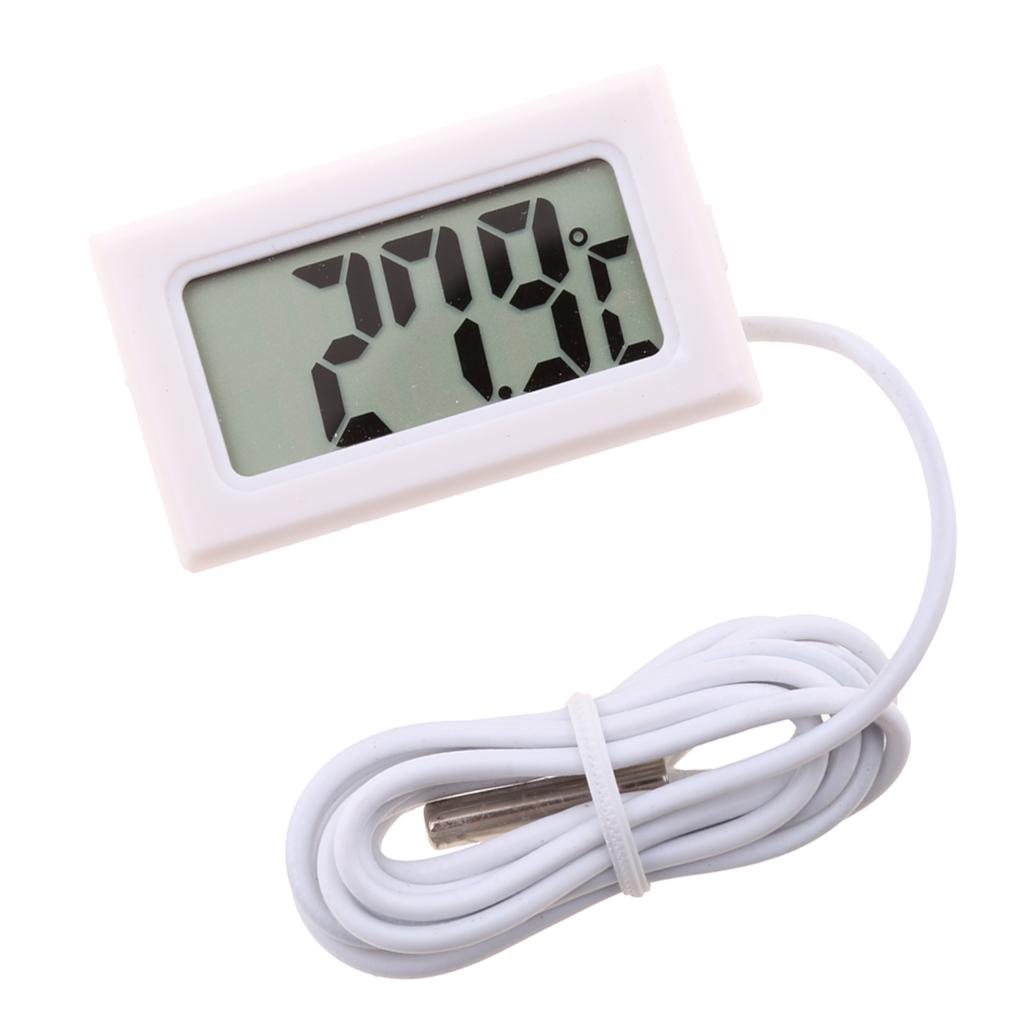 LCD Kỹ Thuật Số Hồ Cá điện Tử Bể Nhiệt Kế Nước Thủy Nhiệt Kế
