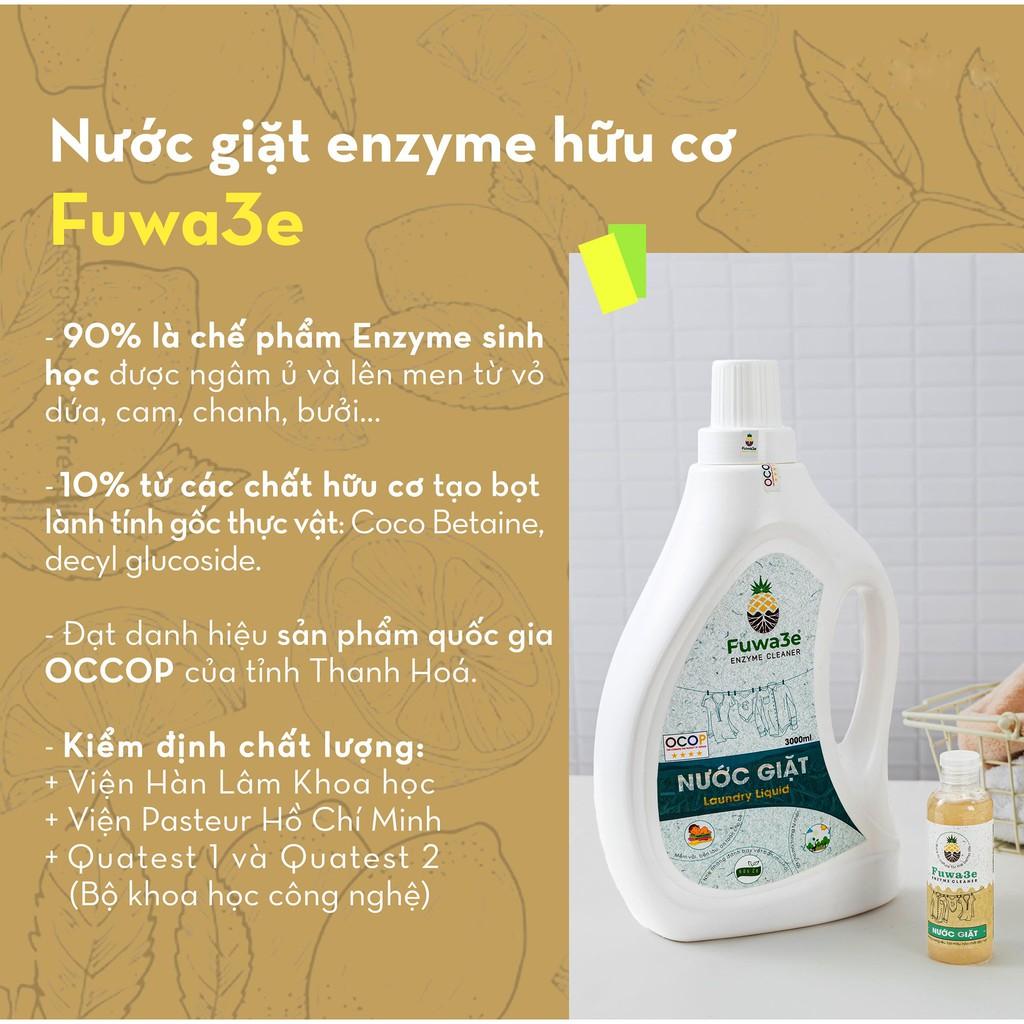 Nước giặt Fuwa3e hữu cơ organic từ chế phẩm Enzyme sinh học 4L an toàn cho bé