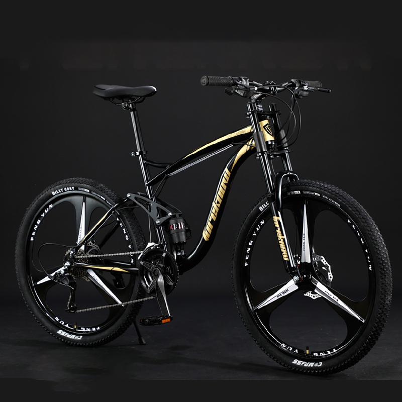 27 tốc độ xe đạp leo núi xe đạp tuyết 24/26 inch xe đạp đạp xe đạp xe đạp bằng nhôm xe đạp tuyết cho người lớn xe đạp Color: spokes green Size: 24inch Number of speeds: 27