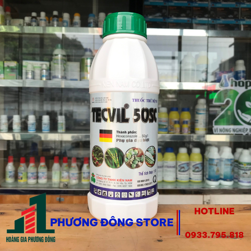 Thuốc trừ bệnh hiệu quả Tecvil 50SC 500ml, 1 lít