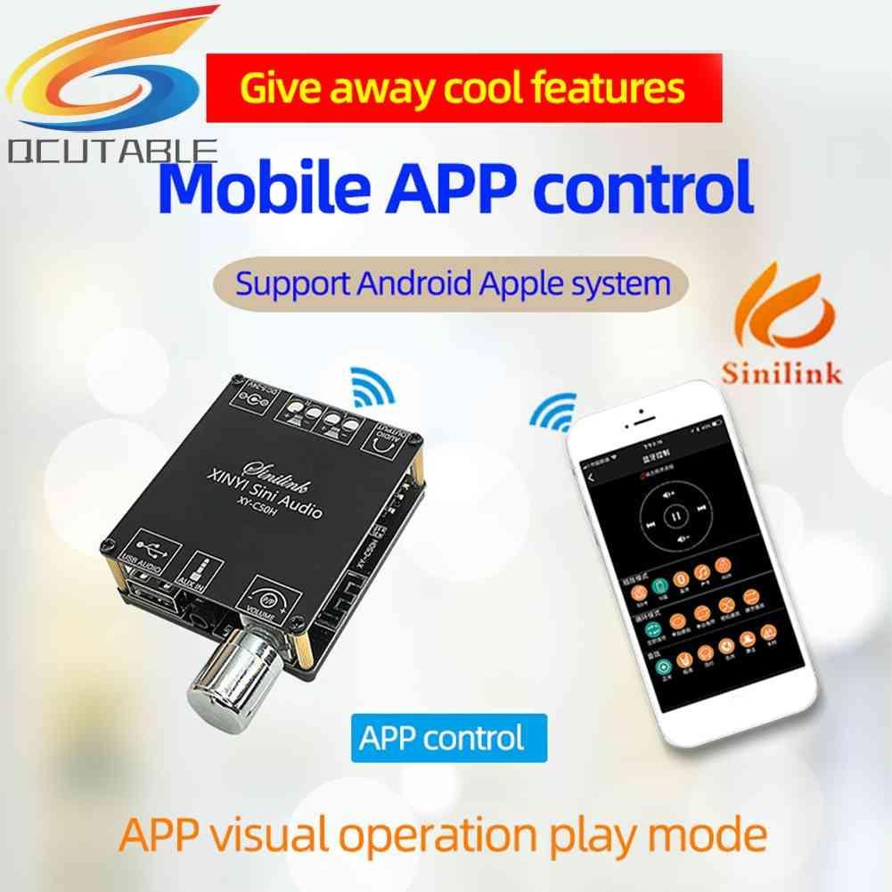 Bảng Mạch Khuếch Đại Âm Thanh Kỹ Thuật Số Không Dây XY-C50H 50Wx2 APP