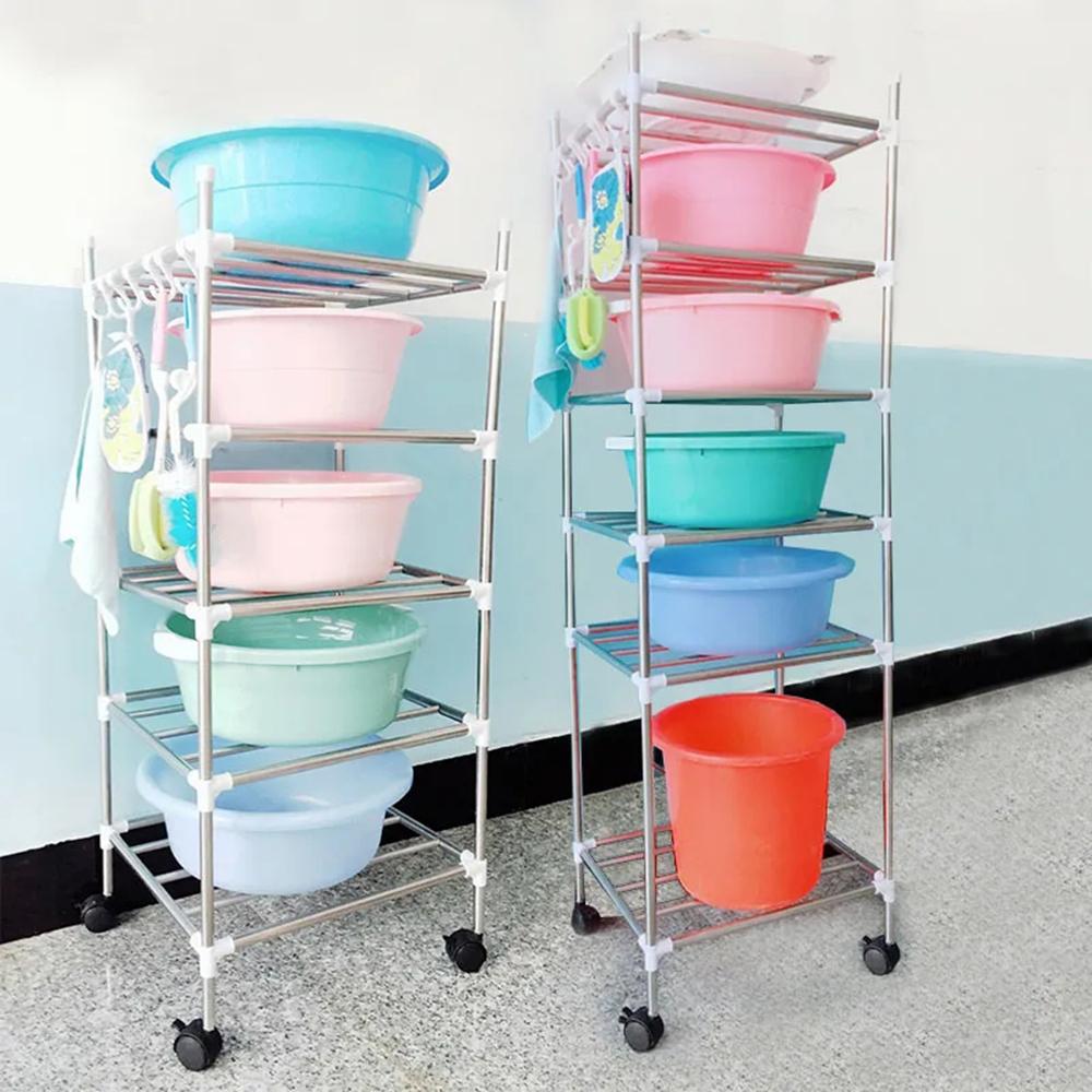 Nhà Bếp Nhà Tổ Chức Giá Đỡ Phụ Kiện Kệ Sàn Nồi Giá Đỡ Chậu Rửa Lưu Trữ Giá Đỡ Lưu Vực Giá Treo Đồ Dùng Nhà Bếp Lưu Trữ Giá Đỡ