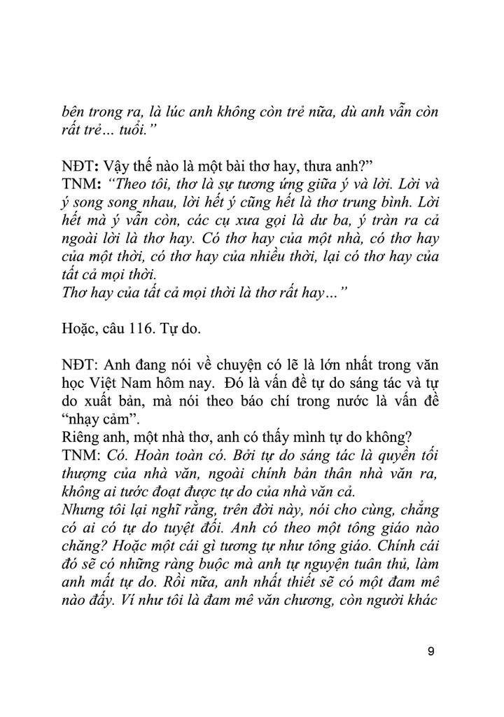 ĐỐI THOẠI VĂN CHƯƠNG - Trần Nhuận Minh & Nguyễn Đức Tùng -
