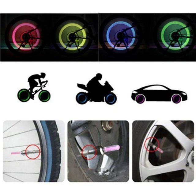 Bộ 2 Đèn LED neon gắn bánh xe đạp,Xe Máy tạo ấn tượng cho xe của bạn