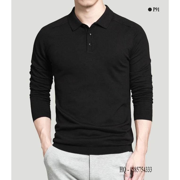 Áo len nam ZENTOMAN lông thỏ cổ polo mềm mịn, giữ nhiệt, co giãn P96