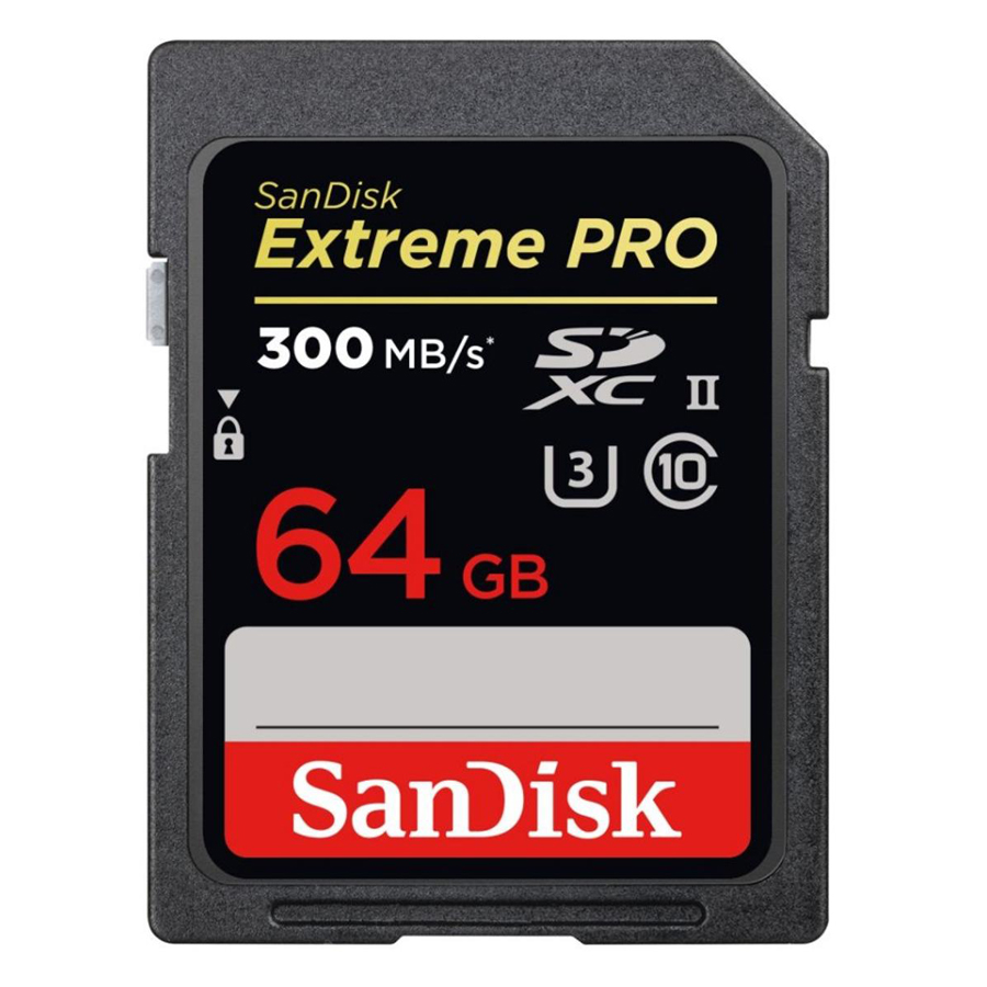 Thẻ Nhớ SDXC UHS-II Sandisk Extreme PRO 2000X 64GB - 300MB/s – Hàng Nhập Khẩu