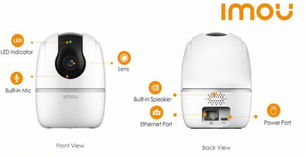 Camera IMOU wifi A22EP 1080P 2M xoay 360 độ đàm thoại 2 chiều - Hàng chính hãng