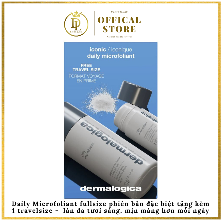 Daily Microfoliant fullsize phiên bản đặc biệt tặng kèm 1 travelsize - Tẩy da chết giúp làn da tươi sáng, mịn màng hơn mỗi ngày