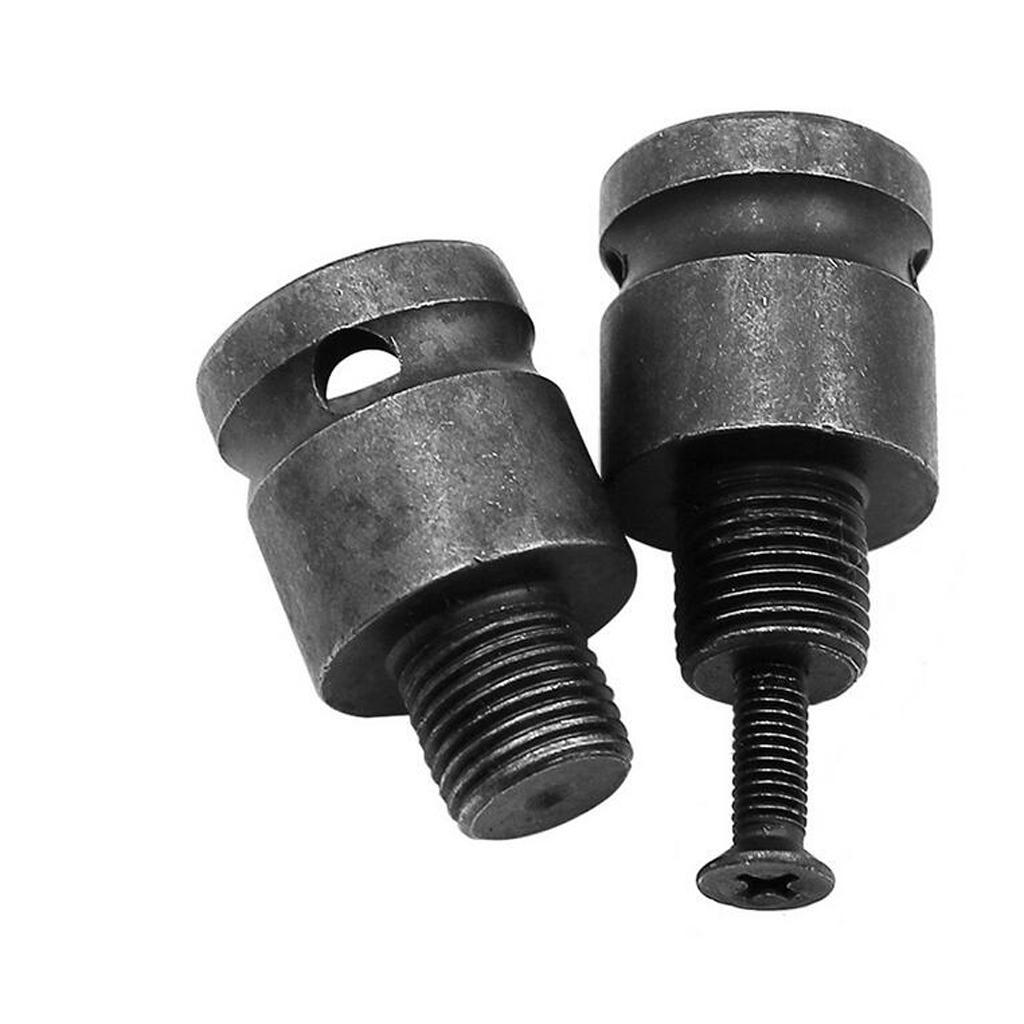 2pcs Professional Drill Chuck Adaptor for Impact Wrench Conversion 1/2 Shank Durable Drill Chuck Converters Tool Accessories