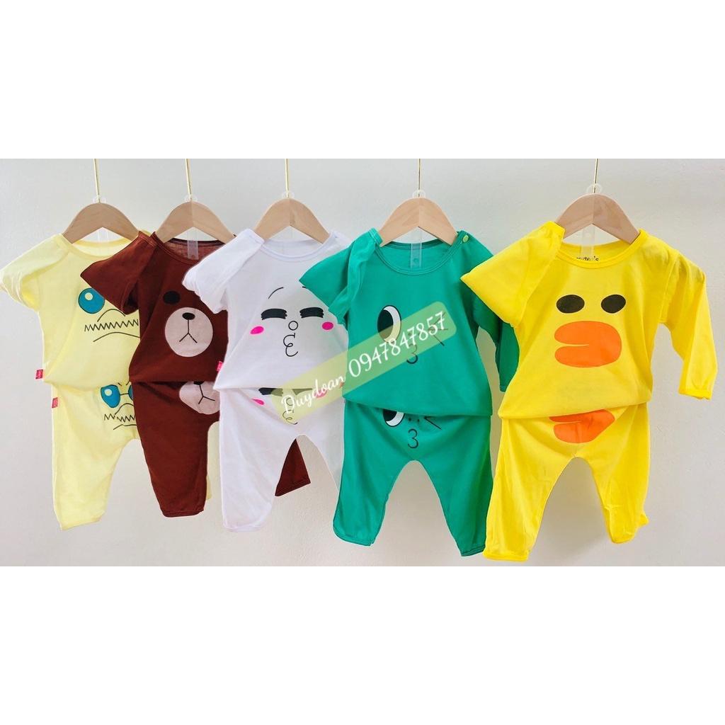 Bộ dài bé trai, bộ dài bé gái , set dài bé trai , set dài bé gái, combo 5 bộ size 3-14kg