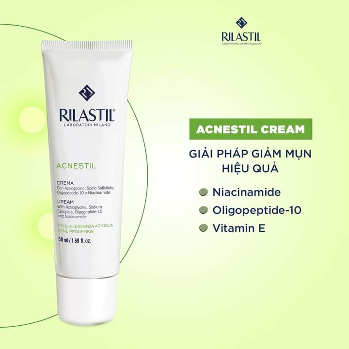 Kem Dưỡng Dùng Cho Da Mụn Rilastil Acnestil Cream 50Ml