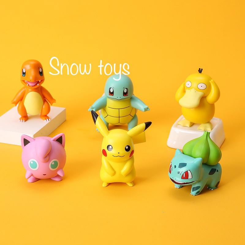 Mô Hình Pikachu Phim Hoạt Hình Pokemon, Thích Hợp Trang Trí, Decor, Bộ Sưu Tập, Làm Quà Tặng - Full Box